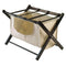 WINSOME DORA LUGGAGE RACK WITH FABRIC BASKET, ESPRESSO 92535 - ESPRESSO - Like New