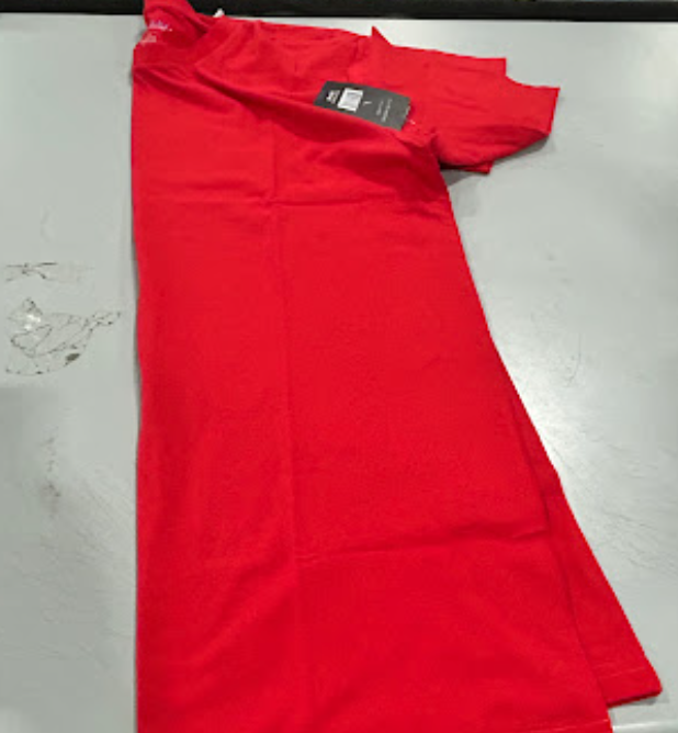 BLACK ICE PLAIN SHORT SLEEVES T-SHIRT - SIZE: MEN S - RED - Brand New