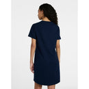 TIME AND TRU COTTON T-SHIRT DRESS WITH SHORT SLEEVES - SIZE: WOMEN M - DARK NAVY - Brand New