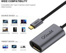 QGEEM USB C TO DISPLAYPORT ADAPTER -THUNDERBOLT 3 - GRAY - Like New