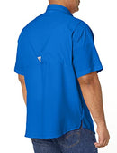 COLUMBIA MEN’S PFG TAMIAMI II SHORT SLEEVE SHIRT MEN XL VIVID BLUE - Brand New