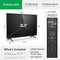 VIZIO 32" Class D-Series HD Smart TV D32h-J09 - BLACK Like New