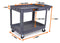 WEN 500-POUND CAPACITY 46 BY 25.5-INCH EXTRA WIDE SERVICE UTILITY CART BLACK - Like New