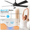 IHOMEADORE CEILING FANS LIGHTS REMOTE 48" F3147BK110V - BLACK - Like New