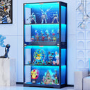 BROTTAR DISPLAY CABINET WITH GLASS DOORS 4-TIER CURIO BD001B - - Scratch & Dent