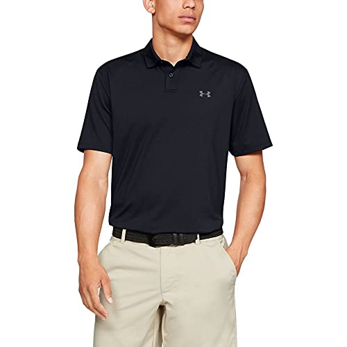 1342080 Under Armour Men's Performance 2.0 Golf Polo Black S - Brand New