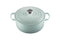 Le Creuset Enameled Cast Iron Signature Round Oven Lid, 5.5 Quart - Sea Salt - Like New