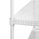 Muscle Rack PWS301447-4W Steel Wire Shelving 4 Adjustable Shelves - White - Brand New
