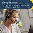 JABRA EVOLVE 65 SE LINK380A MS STEREO- BLUETOOTH HEADSET 6599-833-309 - BLACK - Like New