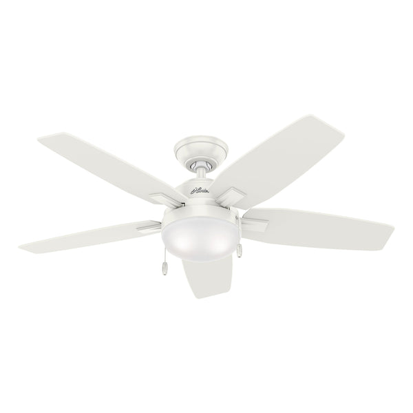 Hunter Fan 46 inch Ceiling Fan LED Light Kit, Fresh White, 5-Blade, CC59215-A - Like New