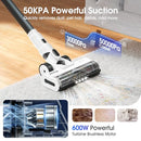 KLARPUL CORDLESS VACUUM CLEANER 600W 50KPA 70MINS RUNTIME FAST CHARGING - WHITE - Like New
