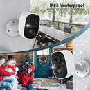 GEEKEE SECURITY CAMERAS WIRELESS 2-WAY TALK BATTERY 2K NIGHT VISION 2-PACK WHITE - Like New