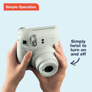 FUJIFILM INSTAX MINI 12 INSTANT CAMERA - MINT GREEN - Like New