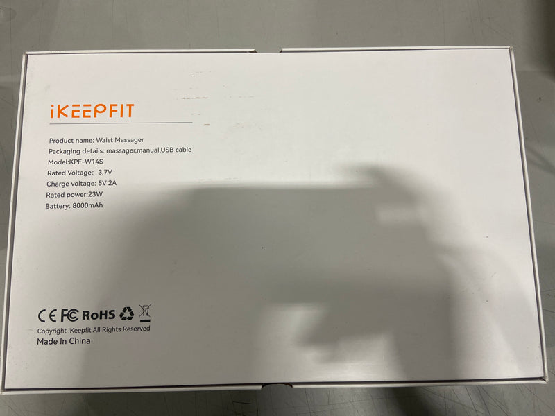 IKEEPFIT HEATED WAIST MASSAGER - BLUE - Like New