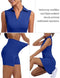 FKEEP Women's Golf Tennis Dress V-Neck with Shorts and Pocket Sapphire Blue S - Brand New