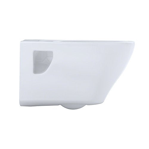 TOTO CT418F01 COTTON AQUIA VITREOUS CHINA 0.8/1.6 GALLONS ELONGATED WALL MOUNT - Like New