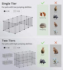 LURIVA DIY Animal Playpen Indoor Portable Metal Wire Yard Fence - Scratch & Dent