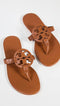 90582 Tory Burch Women's Miller Sandals Bourbon Miele Brown Size 8.5 Like New