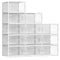 12 Pack XX Large Shoe Organizer Storage Boxes for Closet, Modular Space Saving - Like New