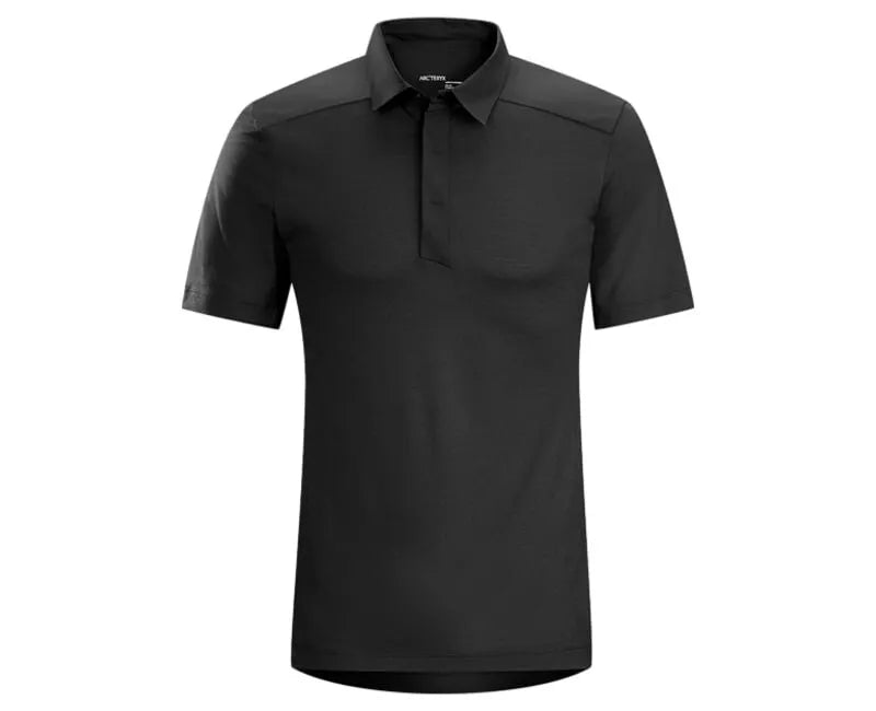ARC'TERYX A2B POLO SS MENS - SIZE: MEN L - BLACK - Brand New