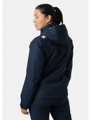34447 Helly Hansen Women's Crew Hooded Midlayer Jacket 2.0 NAVY SMALL - Brand New