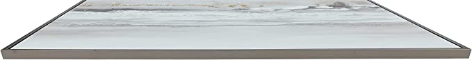 Ashley Wrenleigh 70 x 47 Painted Abstract Wall Art Gray and Beige A8000320 - Brand New
