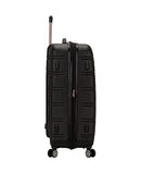 ROCKLAND MELBOURNE 3PC EXPANDABLE ABS HARDSIDE CARRY ON SPINNER LUGGAGE - BLACK - Brand New
