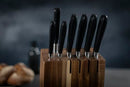 KUHN RIKON CULINARY KNIFE BLOCK SET - ACACIA - Like New