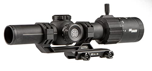 SIG SAUER TANGO-MSR 1-6X24MM RIFLESCOPE MSR-BDC6 CANTILEVER MOUNT - BLACK - Like New