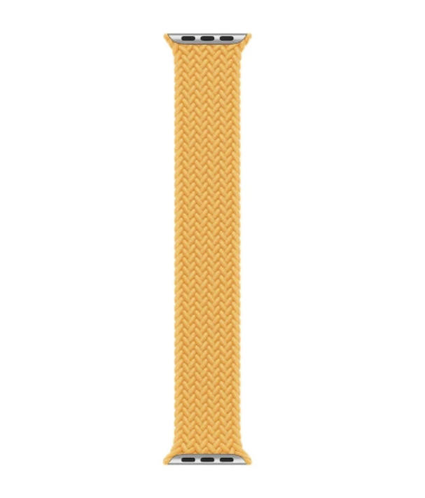 APPLE WATCH BRAIDED SOLO LOOP 45MM - SIZE 7 - MAIZE/YELLOW - Brand New