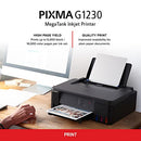 Canon PIXMA G1230 MegaTank Inkjet Printer USB Required Not Included - Black Like New