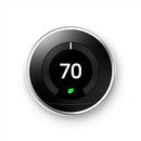 Google Nest Learning Thermostat Programmable Smart 3rd T3019US - Polished Steel Like New
