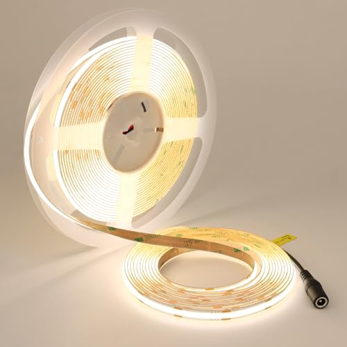 TOPAI 24V COB LED Strips Lights Natural White 32.8ft/10M Super Bright 4000K - Like New
