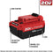 PORTER-CABLE 20V MAX* Lithium Battery, 4.0-Ah, 2-Pack PCC685LP - Red, Black Like New