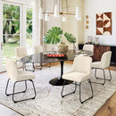 LUE BONA Breathable Dining Room Chairs Set of 2, Modern Upholstered Linen - Like New