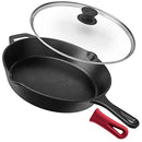CUISINEL CAST IRON SKILLET LID 12" FRYING PAN GLASS COVER - Scratch & Dent