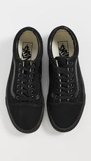 VANS OLD SKOOL UNISEX SNEAKERS MEN 7.5 WOMEN 9 BLACK - Like New
