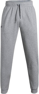 UNDER ARMOUR MEN'S UA HUSTLE FLEECE JOGGERS - SIZE: MEN L - HEATHER GRAY - Brand New