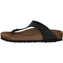 BIRKENSTOCK GIZEH UNISEX LEATHER SANDALS - SIZE: MEN 9 - BLACK - Like New