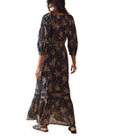 OB1480870 Free People Golden Hour Maxi - Black/Com L - Brand New