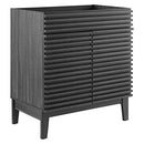 MODWAY 30 IN. RENDER BATHROOM VANITY CABINET - CHARCOAL - Like New