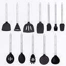 Q UTILÉ UE-9208 13 Pcs Kitchen Utensil Set with Holder - Black - Brand New