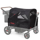 RADIO FLYER VOYA QUAD, MOSQUITO NET, 4-SEAT LOW-SIDES WAGON AC-3901-80 - BLACK - Like New