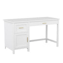 Martha Stewart Hutton Shaker Style Home Office Desk with Storage - WHITE - Like New