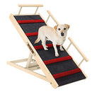 Mugiden Adjustable Dog Ramp for Bed Wooden Folding Portable Pet Ramp - Brand New