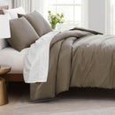 SOUTHSHORE FINE LIVING OVERSIZED QUEEN DUVET SET SOFT STAIN RESISTANT - TAUPE - Like New
