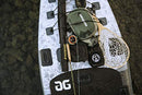 AQUAGLIDE Inflatable Stand Up Paddle Board with Premium Accessories - Black/Gray - Like New