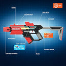 VAPOR STRIKE HYPERBURST BLASTERS 2 PLAYER - SHOOTERPACK - RED/BLUE - Like New