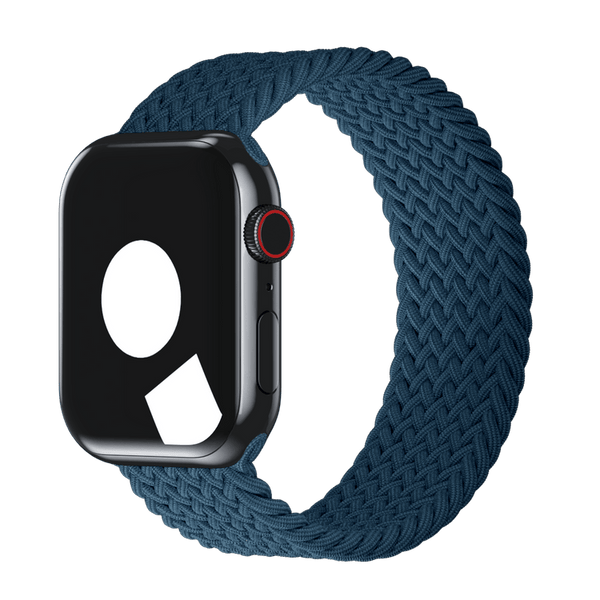 APPLE WATCH 45MM BRAIDED SOLO LOOP - SIZE 8 - ABYSS BLUE - Brand New