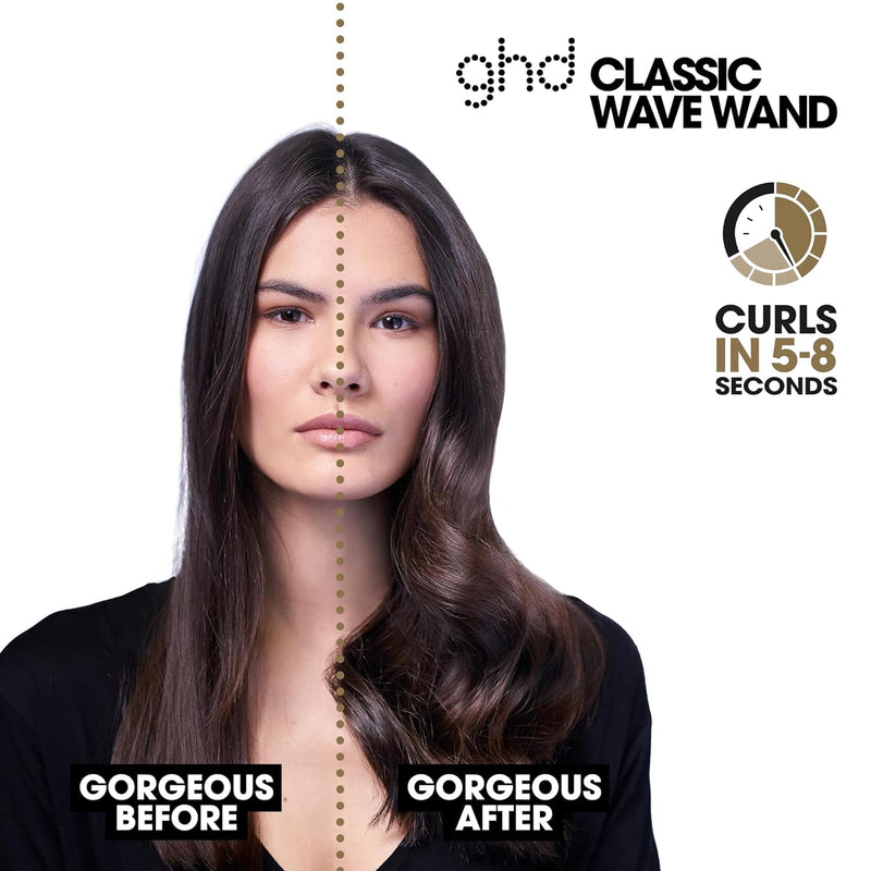 GHD Soft Curl Hair Curling Iron 1.25" Hair Curler CLT322 - BLACK - Like New